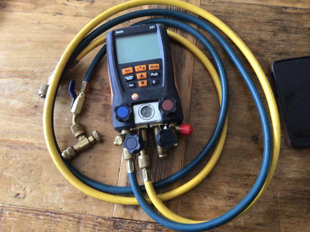 Testo 557 digitale manifoldmeter, Ophalen of Verzenden, Gebruikt, Druk