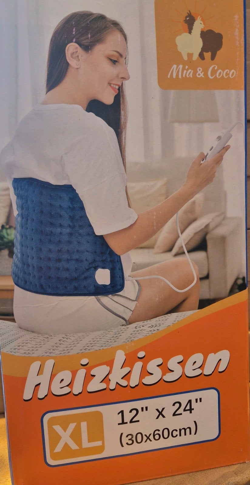 Heizkissen XL - Warmtedeken 30x60cm, Ophalen of Verzenden, Nieuw, Blauw, Textiel