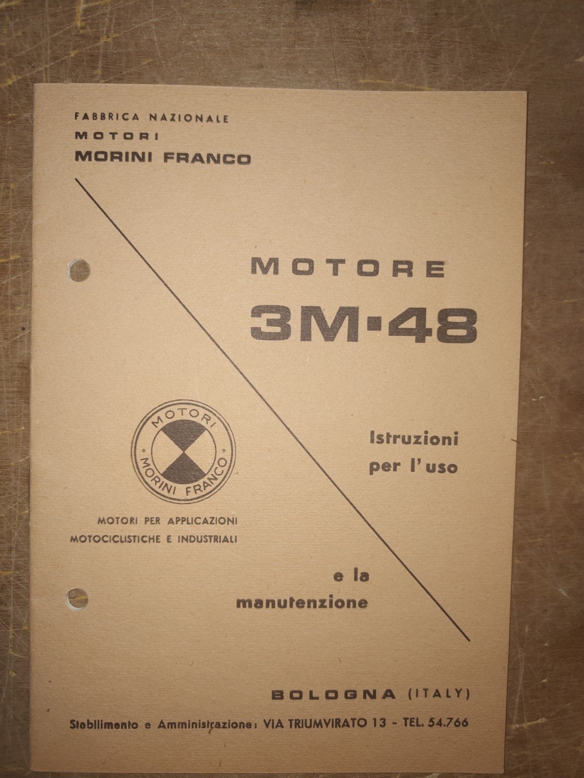 handleiding Morini Franco 3M-48, Ophalen of Verzenden, Gebruikt