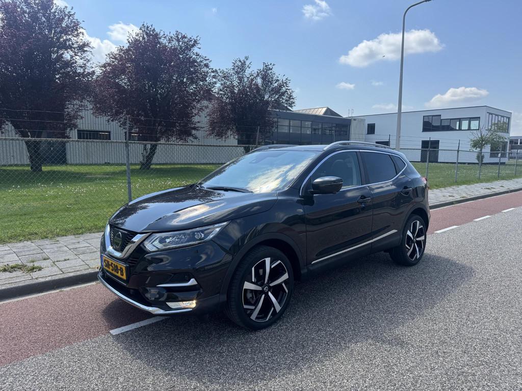 Nissan Qashqai 1.2 Tekna + Org NL/Dealer OH/2e eigenaar/Trek, Gebruikt, 4 cilinders, 116 pk, Zwart