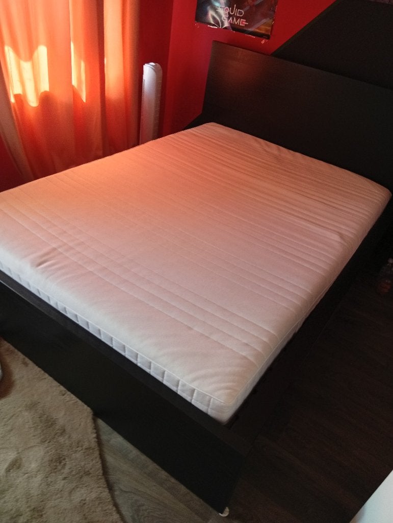 Bed en kasje, Gebruikt, Zwart, Ophalen of Verzenden, Twijfelaar