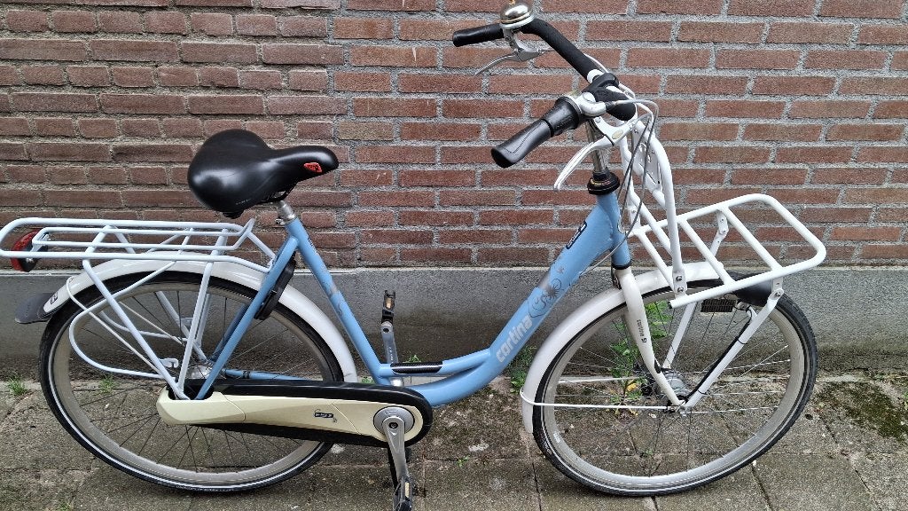 Mooie nette Cortina S1 Combi Transsportfiets nex 7/54 frame, 53 tot 56 cm, Versnellingen, Zo goed als nieuw, Trommelrem
