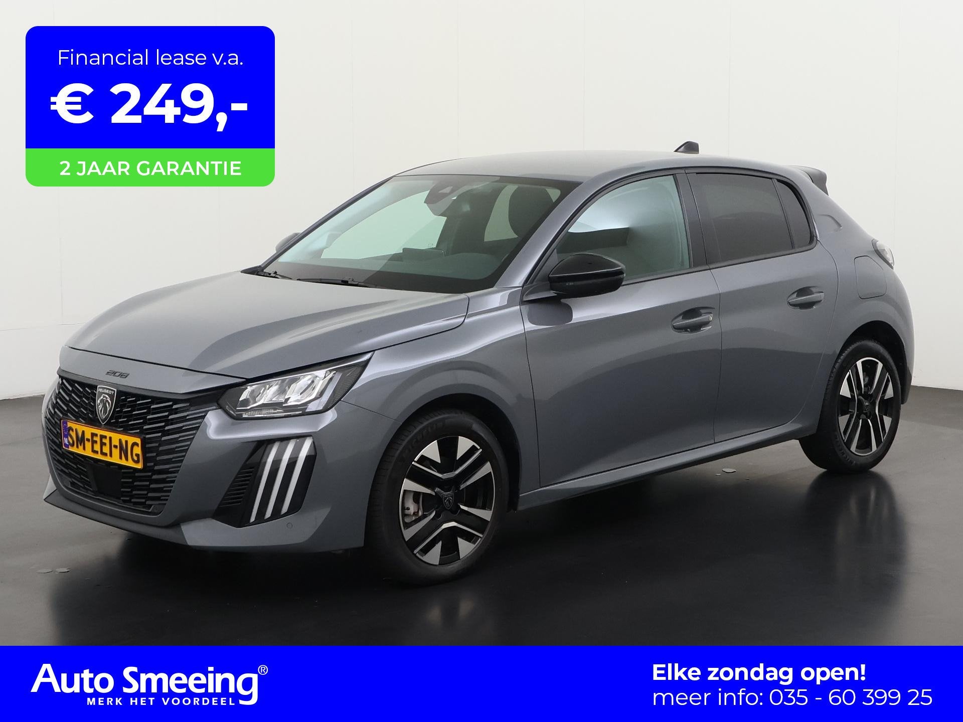 Peugeot 208 1.2 Hybrid 110 e-DCS6 Allure | Apple Carplay | P, Auto's, 1195 kg, Gebruikt, 1199 cc, Leder en Stof