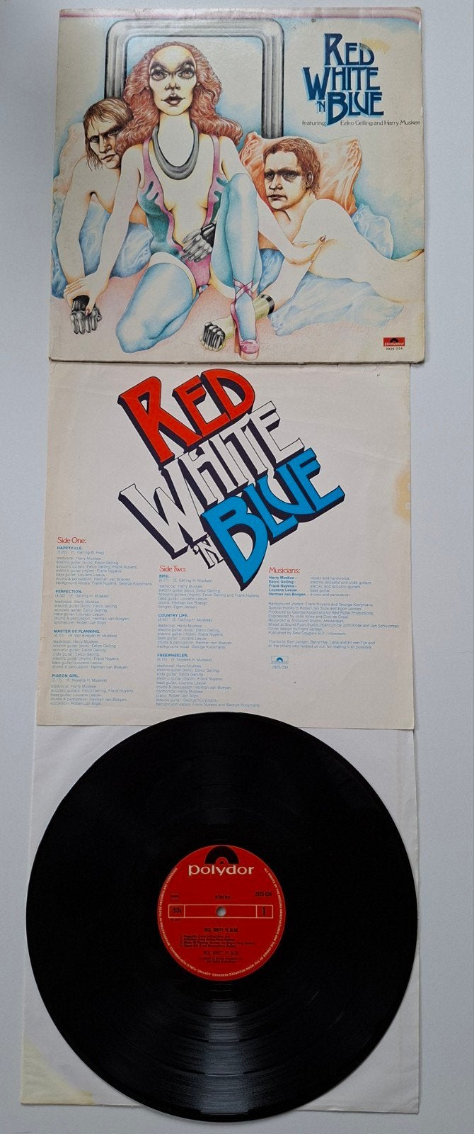 Red White 'N Blue - Happyville LP (Polydor 1970), LP, Rock, Gebruikt, Ophalen of Verzenden
