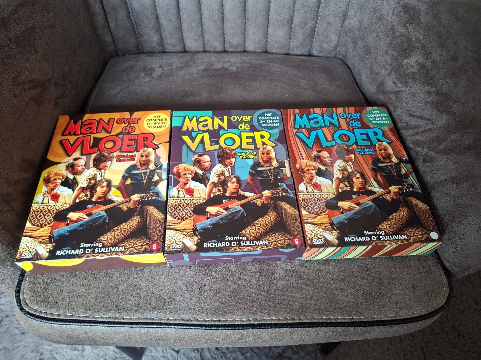 Man over de Vloer - Complete Serie (Seizoen 1-6) DVD Box, Alle leeftijden, Nederlands, Ophalen of Verzenden, Komedie