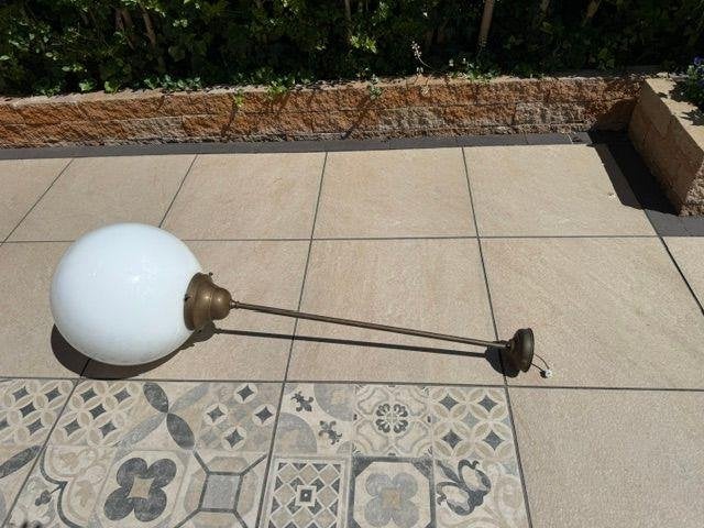 gispen pendellamp extra groot :  Haast antiek, Huis en Inrichting, Ophalen, Gebruikt, Glas, 75 cm of meer