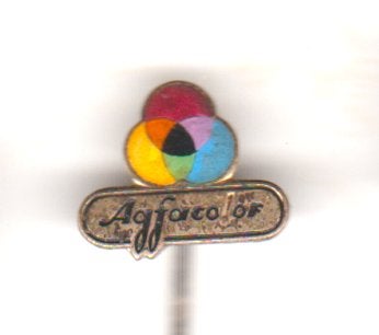 Agfa Collor vintage speld emaille, Verzamelen, Speldjes, Pins en Buttons, Verzenden, Zo goed als nieuw, Overige onderwerpen