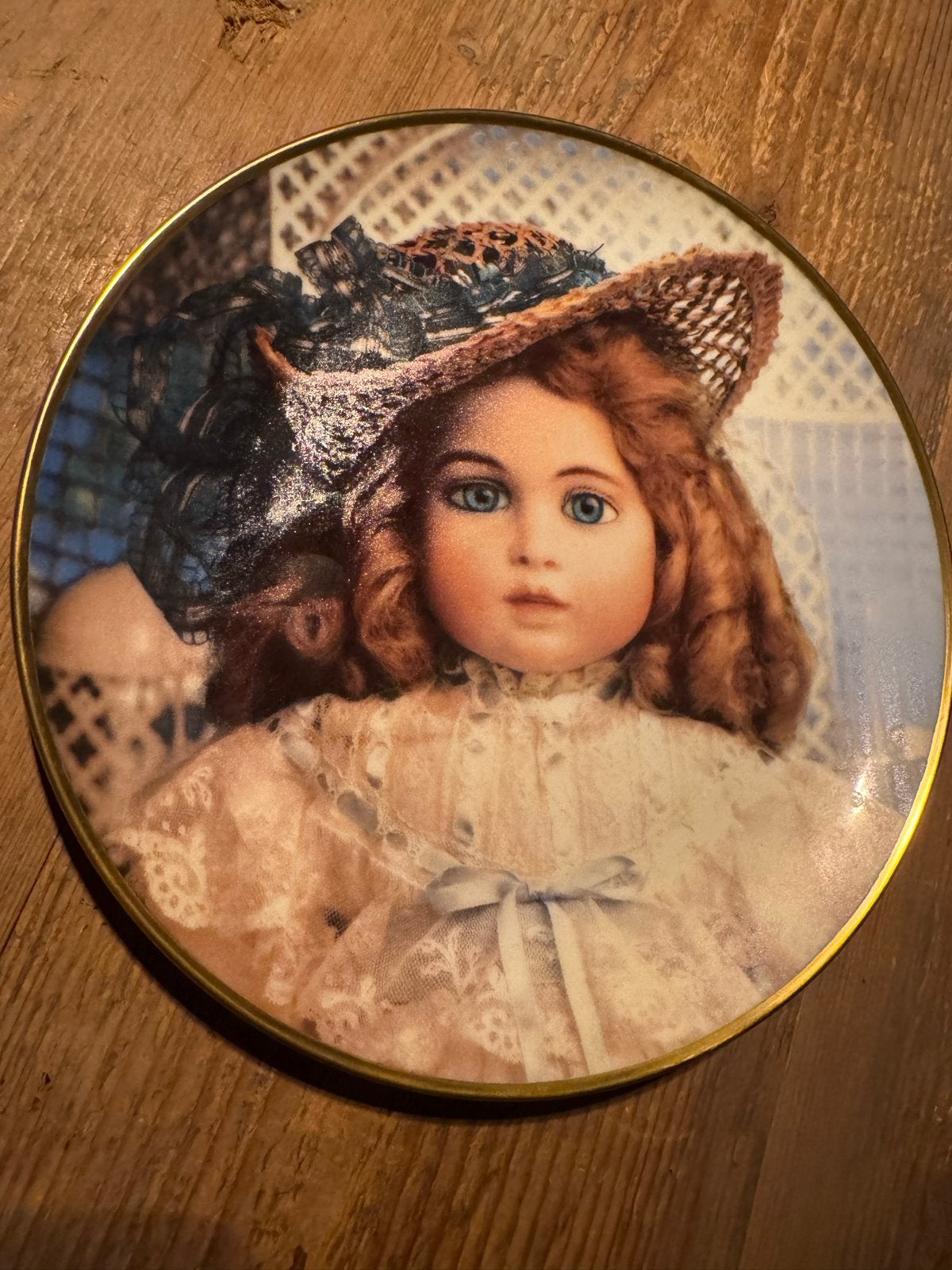 Franklin Mint The Antique Doll Limited Edition Sierbord, Antiek en Kunst, Ophalen of Verzenden