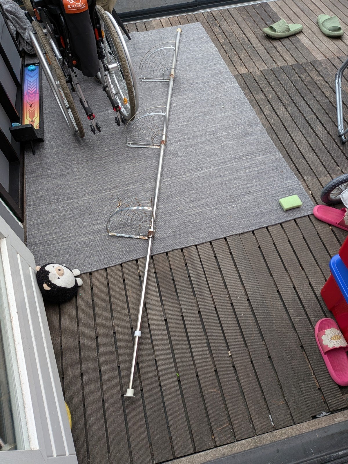 Gratis ijzeren doucherek om op te halen, Ophalen of Verzenden, Gebruikt, Zilver, Douche-accessoire
