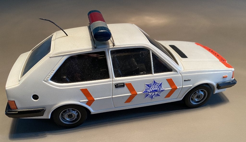 Vintage Stahlberg Volvo 343 Rijkspolitie (1:20), Hobby en Vrije tijd, Ophalen of Verzenden, Gebruikt, Auto, Overige merken