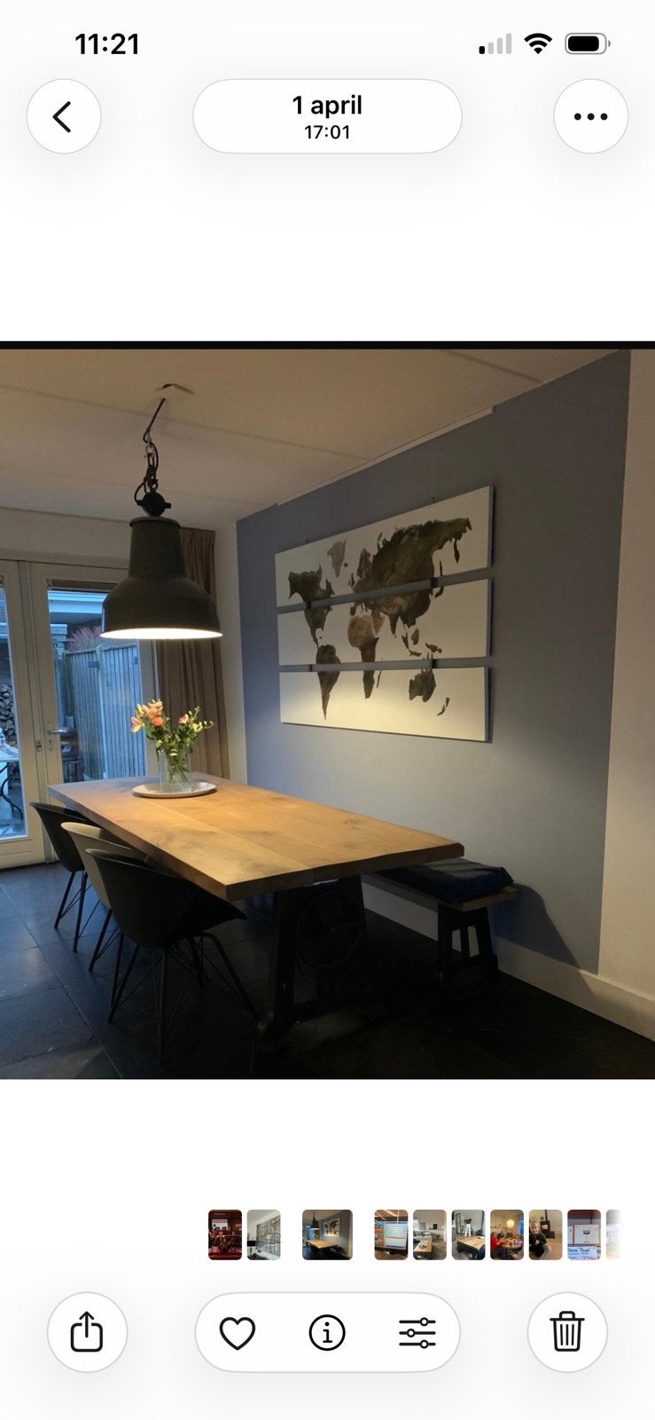 Industriele hanglamp, Huis en Inrichting, Lampen | Hanglampen, Ophalen, Gebruikt