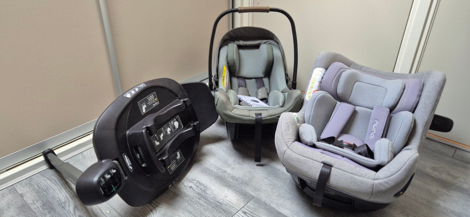 Nuna Pipa Next en Nuna Todl Next autostoeltjes met base, Kinderen en Baby's, Afneembare rugleuning, Zo goed als nieuw, Isofix