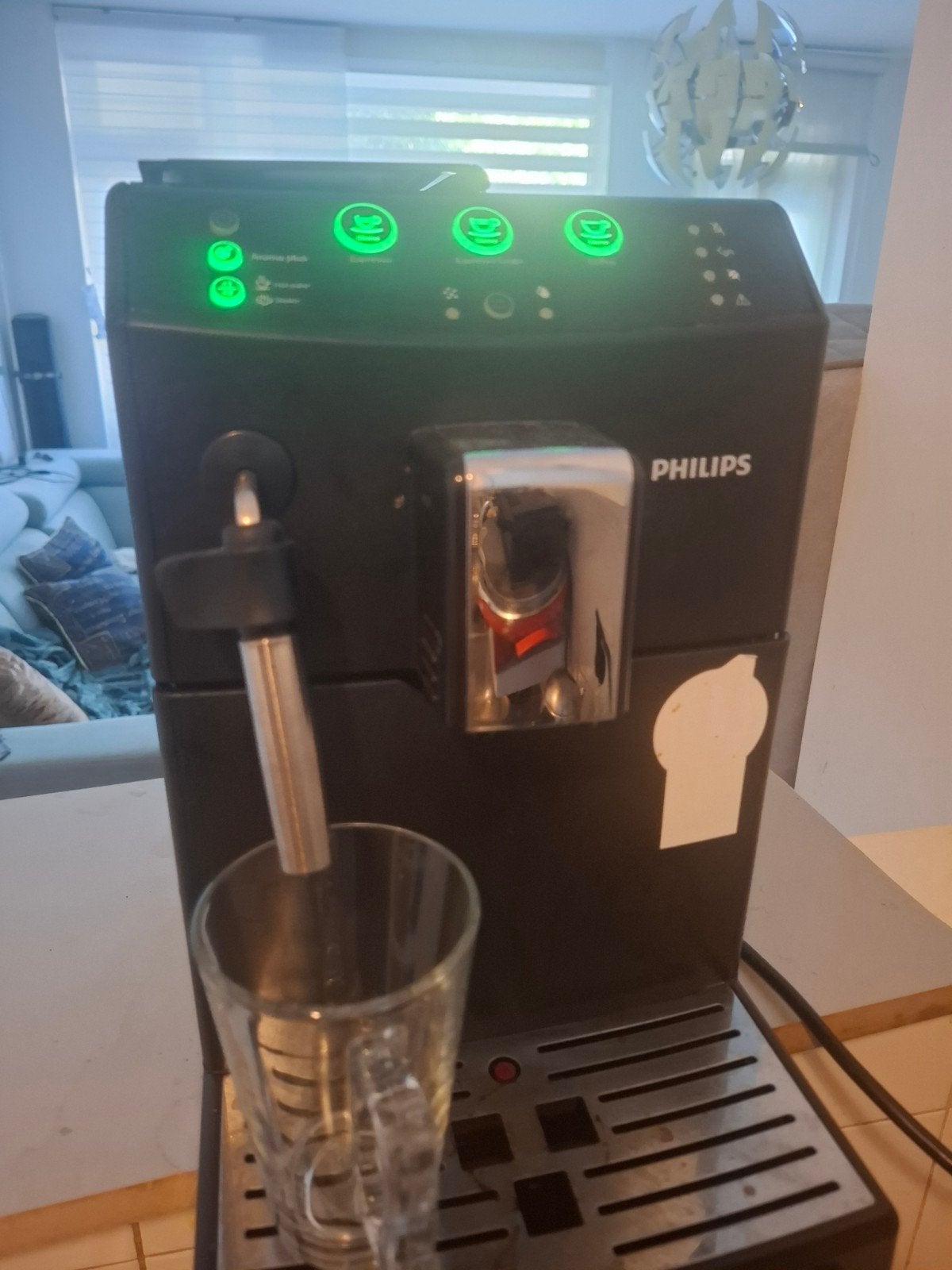 philips espresso koffie machine, Witgoed en Apparatuur, Ophalen of Verzenden, Zo goed als nieuw, Koffiemachine