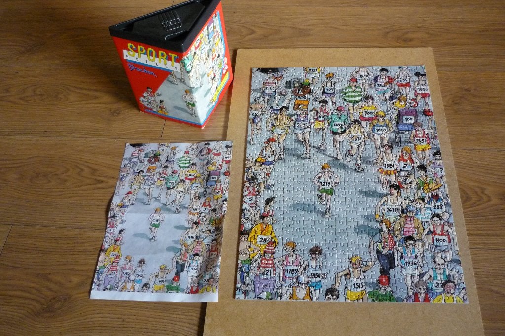 Heye puzzel Blachon Sport '' RUN-FEVER '' + poster 500 st., Ophalen, 500 t/m 1500 stukjes, Zo goed als nieuw, Legpuzzel