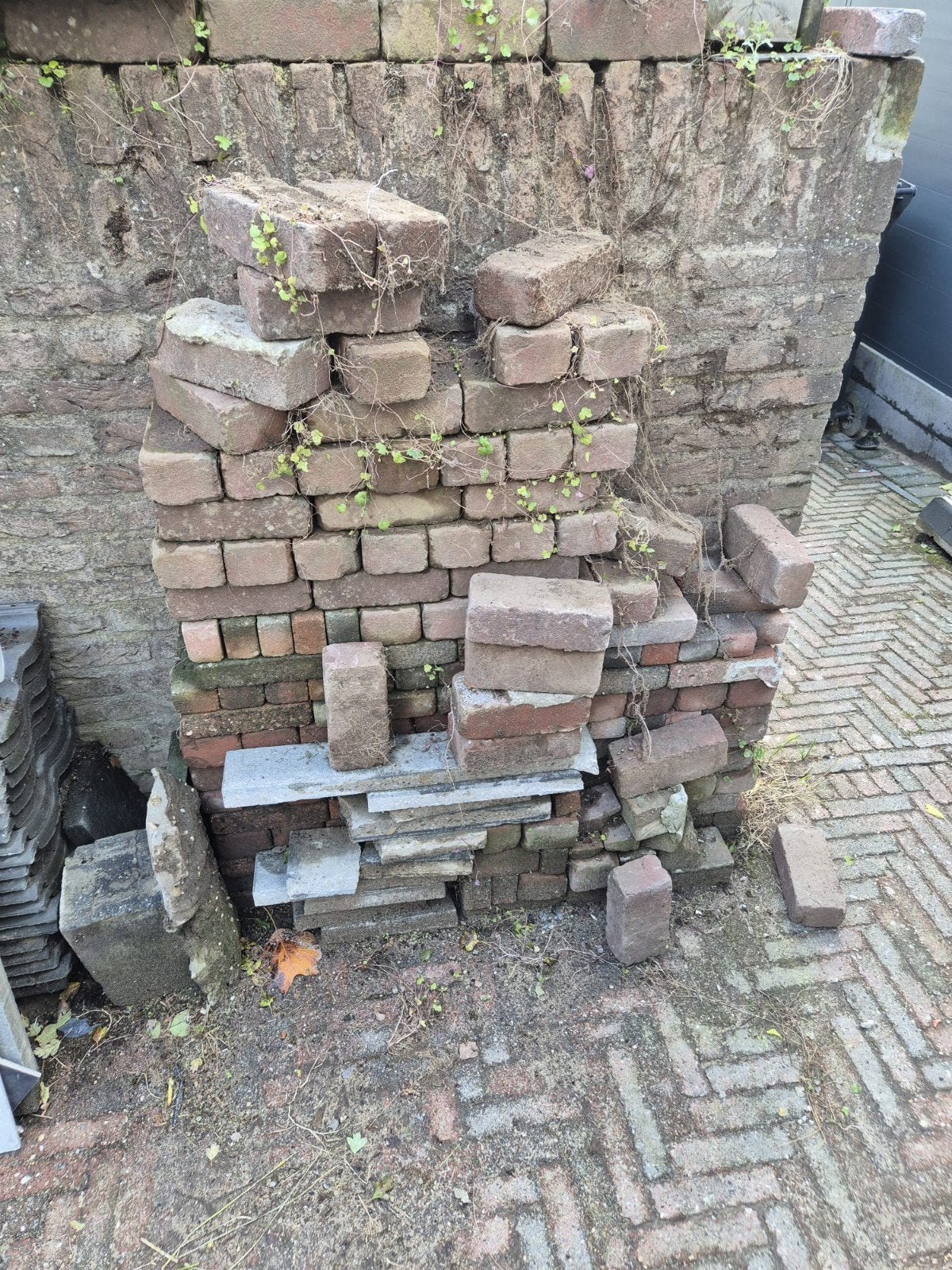 Gratis op te halen, stenen, klinkers en blokken, Ophalen, Gebruikt, Beton, Klinkers