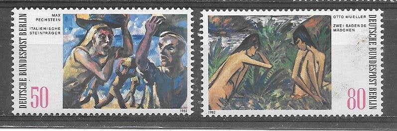 Duitsland - Berlijn 1982  Schilderijen, Verzenden, BRD, Postfris