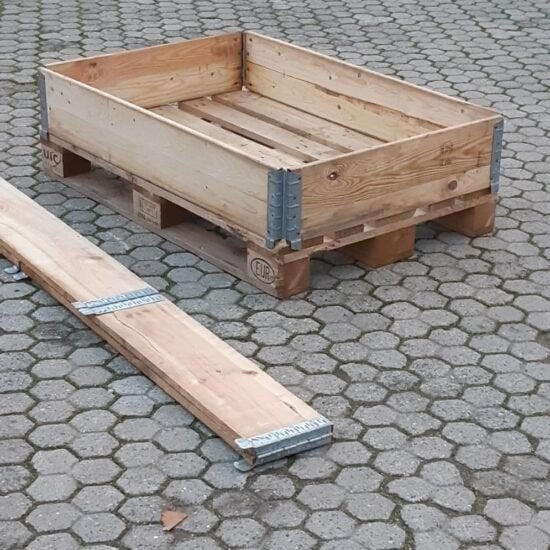 Palletranden 120x80 Bloembakranden, moestuinranden, Ophalen, Gebruikt, Minder dan 30 cm, 100 cm of meer