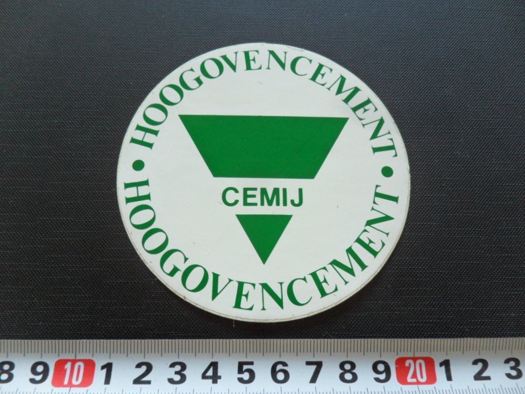sticker CEMIJ Hoogovencement  *, Ophalen, Zo goed als nieuw