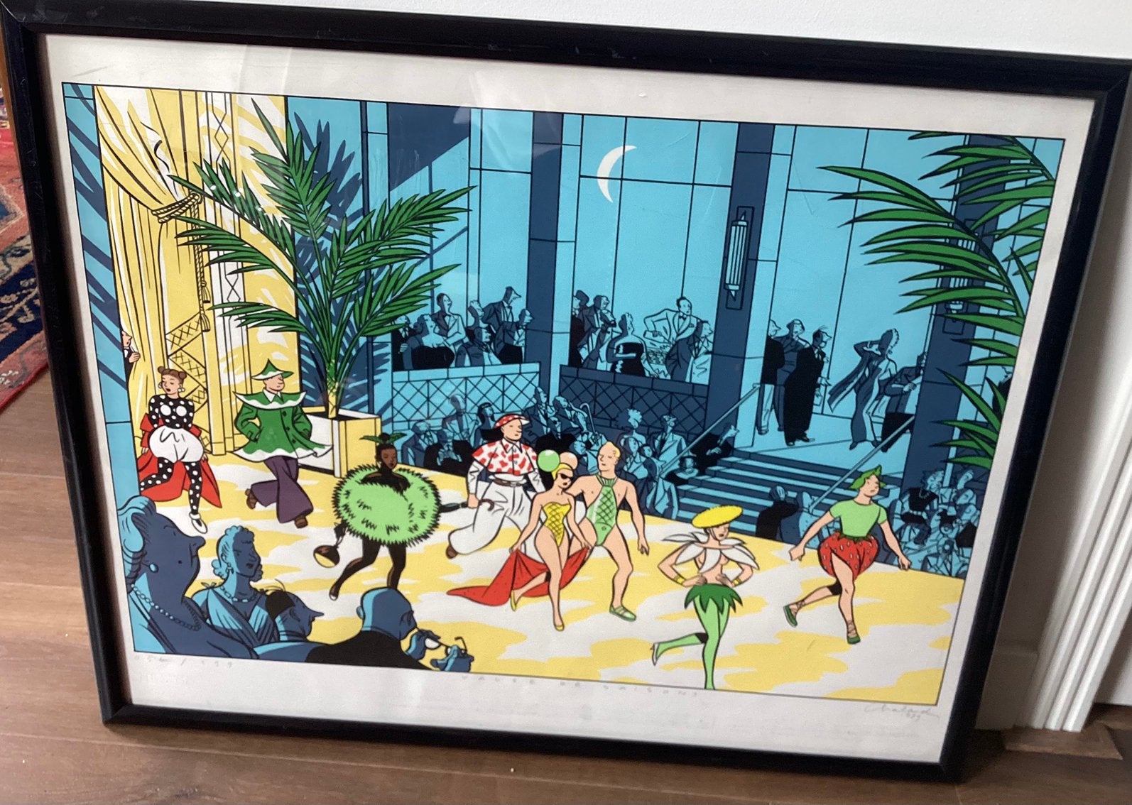 Yves Chaland Valse des Saisons Gelimiteerde zeefdruk 056/199, Ophalen, 50 – 75, Oorspronkelijke maker, Zo goed als nieuw