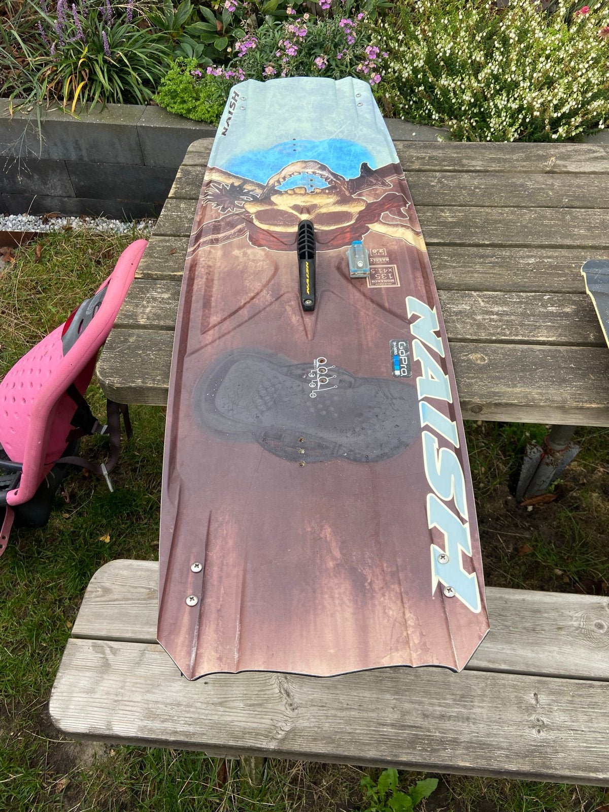 Naish Monarch Twintip Kiteboard 135x41,5, Ophalen, Gebruikt, Overige typen