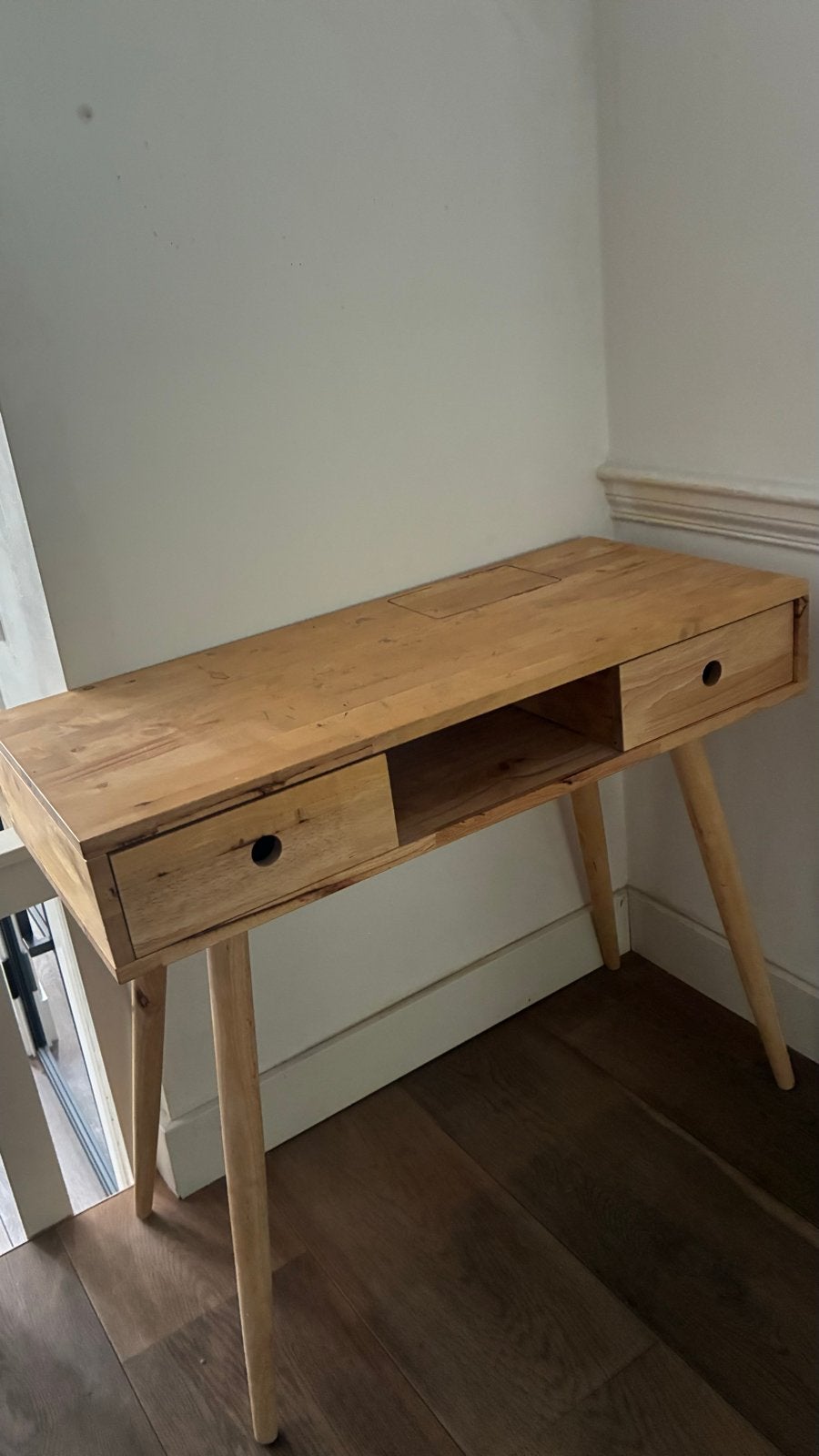 Houten bureau met lades - Scandinavische stijl, Ophalen, Overige typen, Gebruikt, Scandinavisch