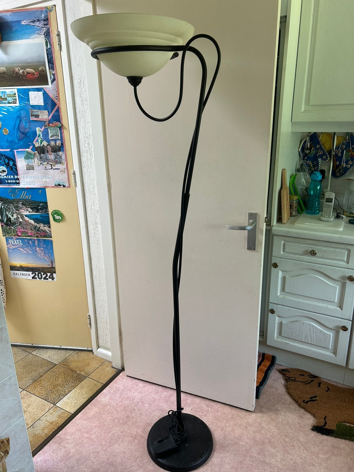 Staande Schemerlamp!, Ophalen, Gebruikt, Glas, 150 tot 200 cm