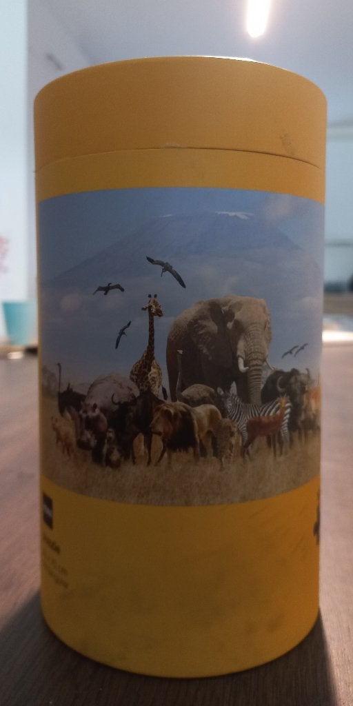 Puzzel 1000 stukjes Afrikaanse dieren, Ophalen, 500 t/m 1500 stukjes, Zo goed als nieuw, Legpuzzel