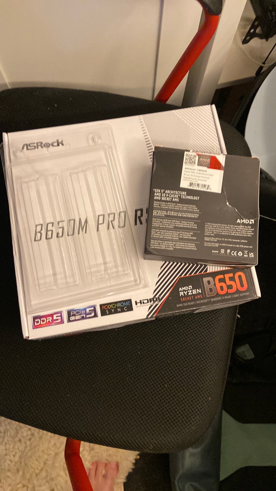 Am5 upgrade combo | ryzen 5 7600x | 32gb ddr5, Computers en Software, Moederborden, Ophalen of Verzenden, Zo goed als nieuw, AMD