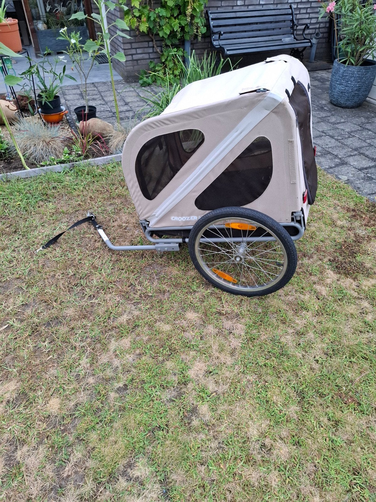 Croozer  Hondenkar/Fietskar, Ophalen, Opvouwbaar, 20 tot 40 kg, Zo goed als nieuw