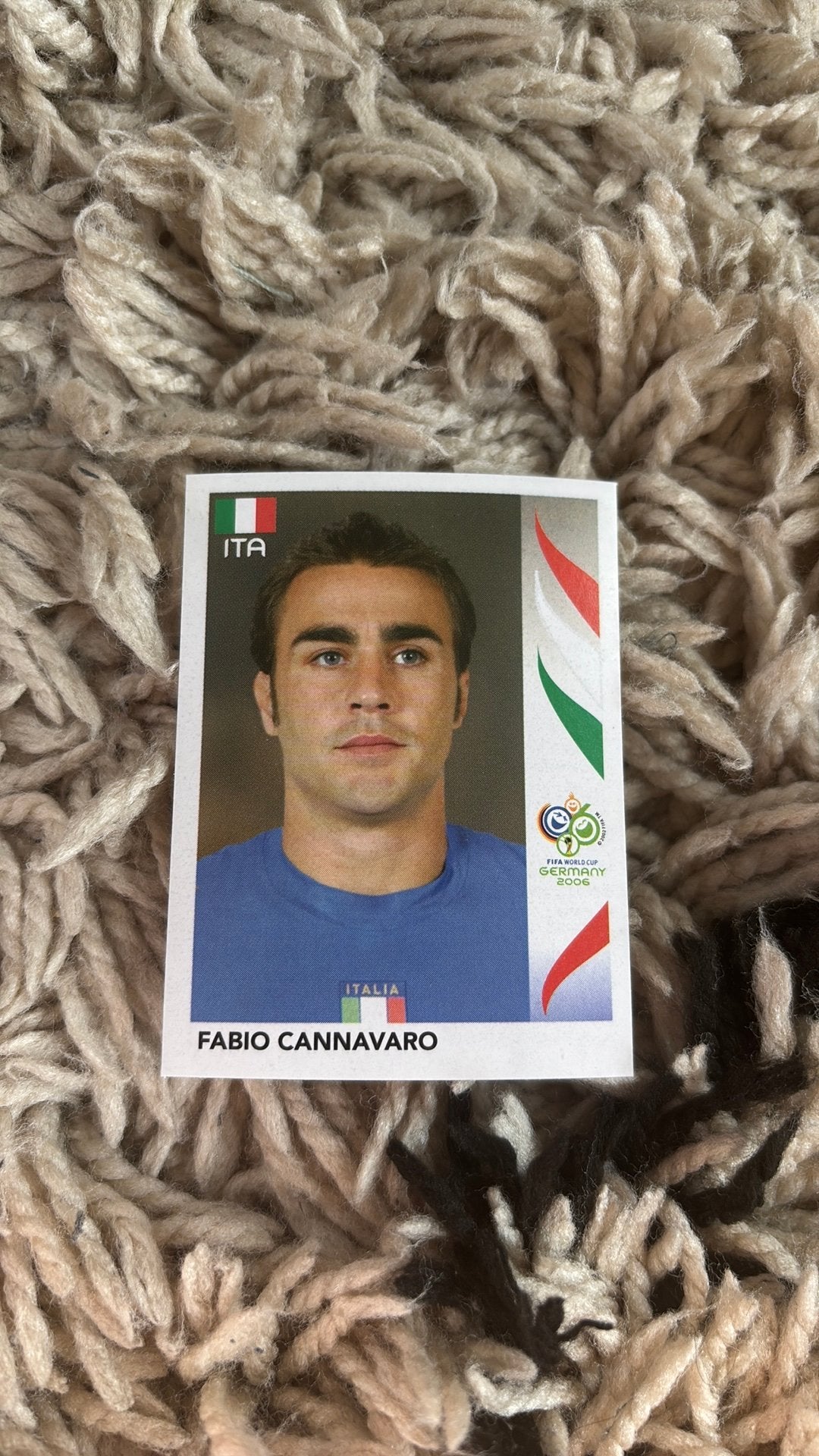Panini plaatje 2006 cannavaro italie, Verzenden, Zo goed als nieuw, Buitenlandse clubs, Poster, Plaatje of Sticker
