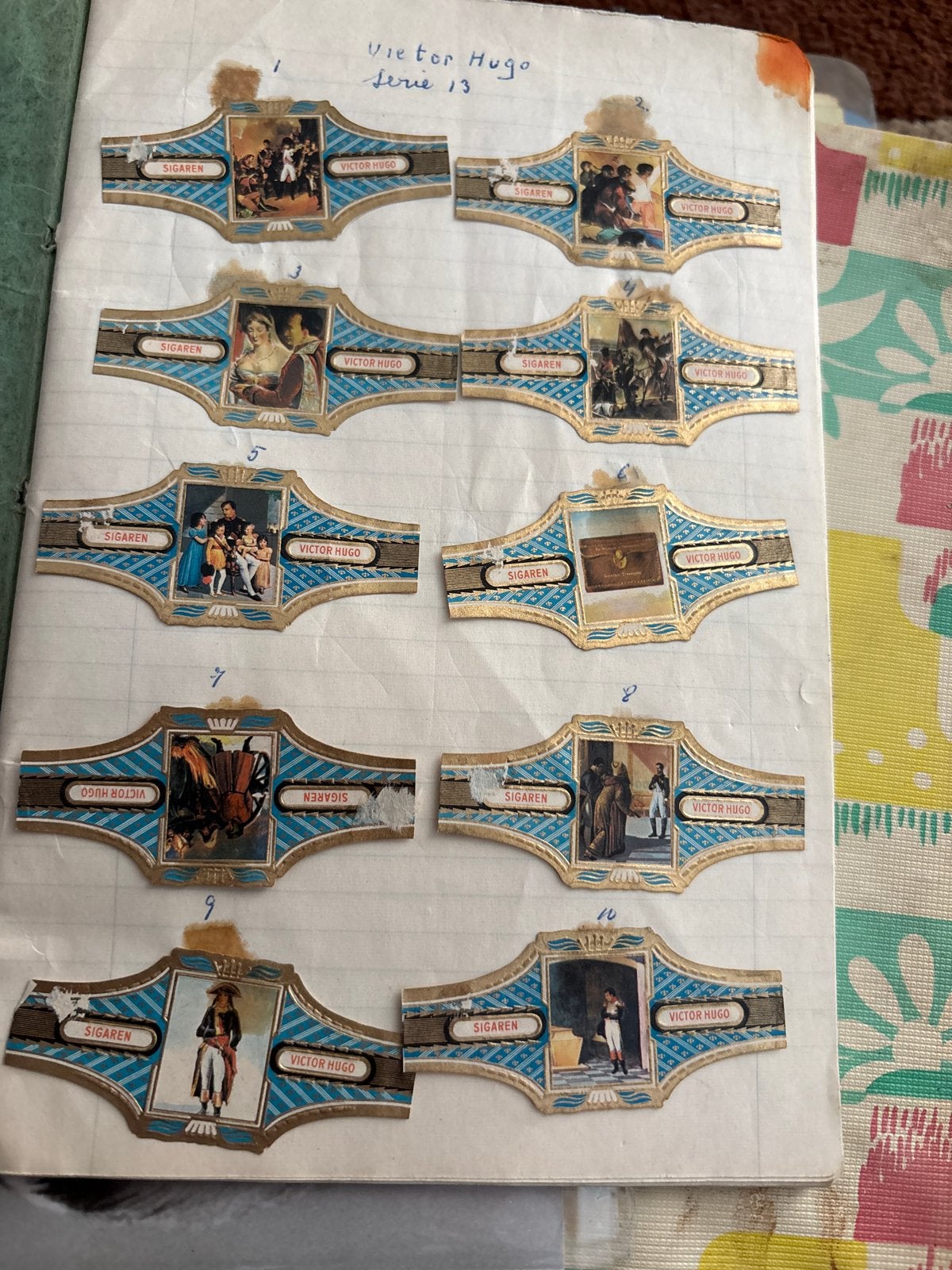 Vintage Victor Hugo Sigarenbandjes - Serie 13, Verzamelen, Ophalen of Verzenden, Gebruikt
