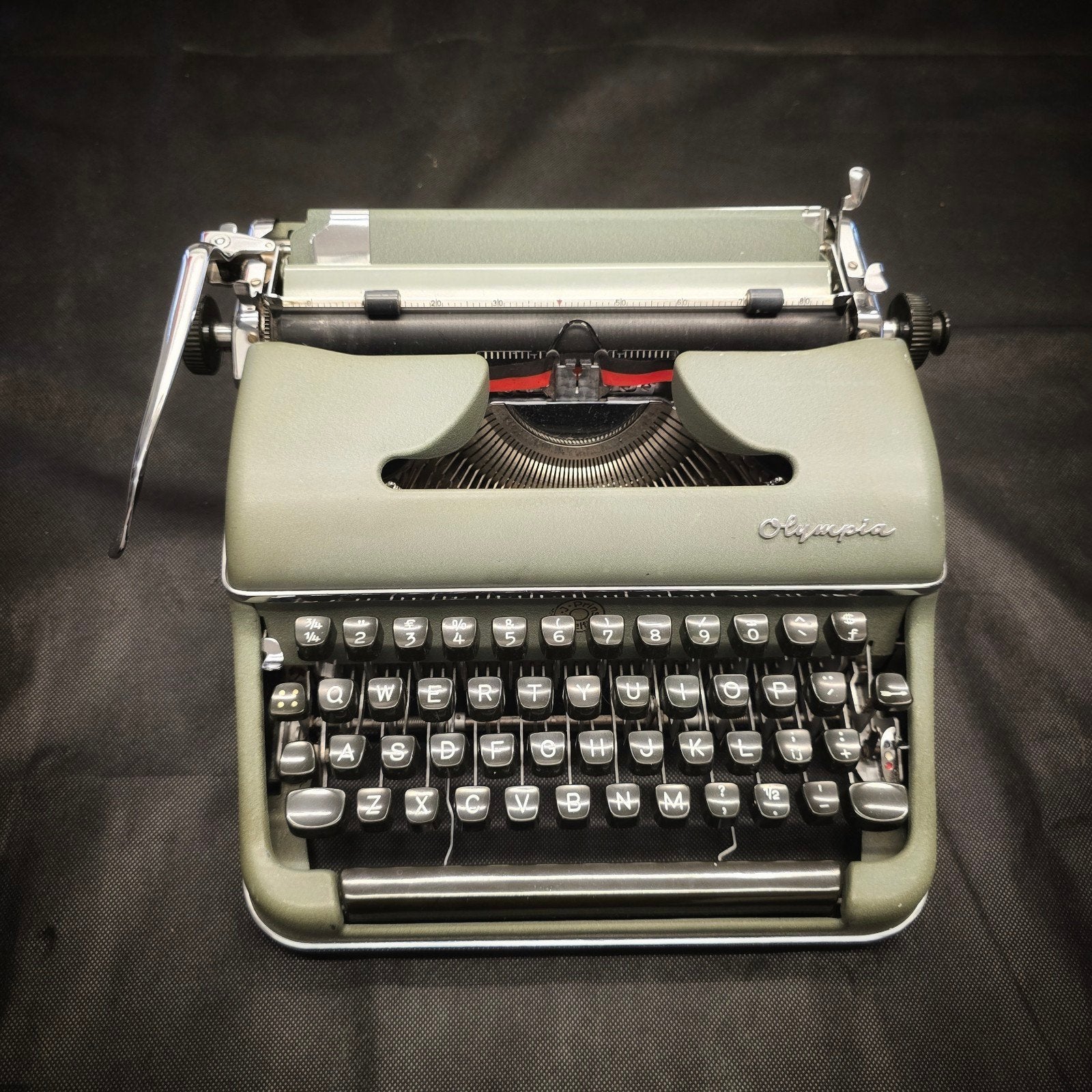 OLYMPIA SM2 1955 Groen, gerestaureerd, Verzenden, Gebruikt