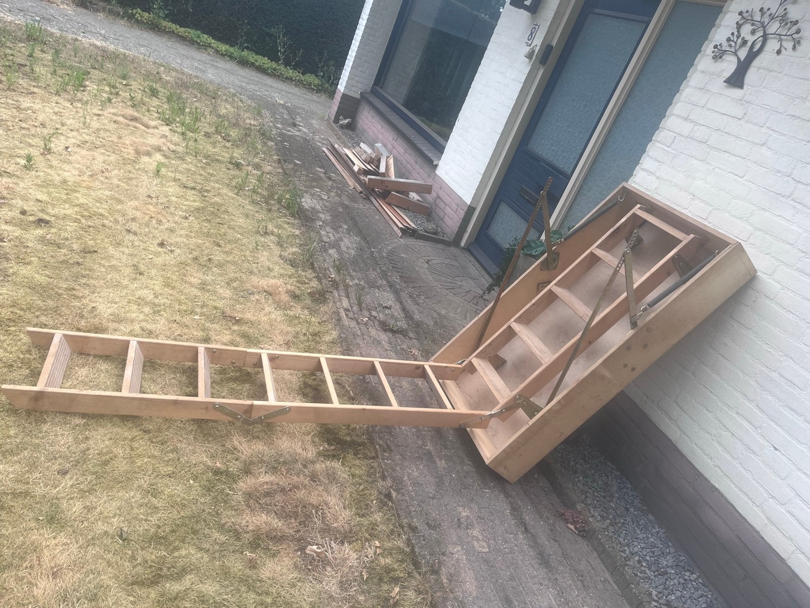 Vlizotrap - Ziet er nog prima uit en werkt naar behoren, Ophalen, Trap, Zo goed als nieuw, Opvouwbaar of Inschuifbaar