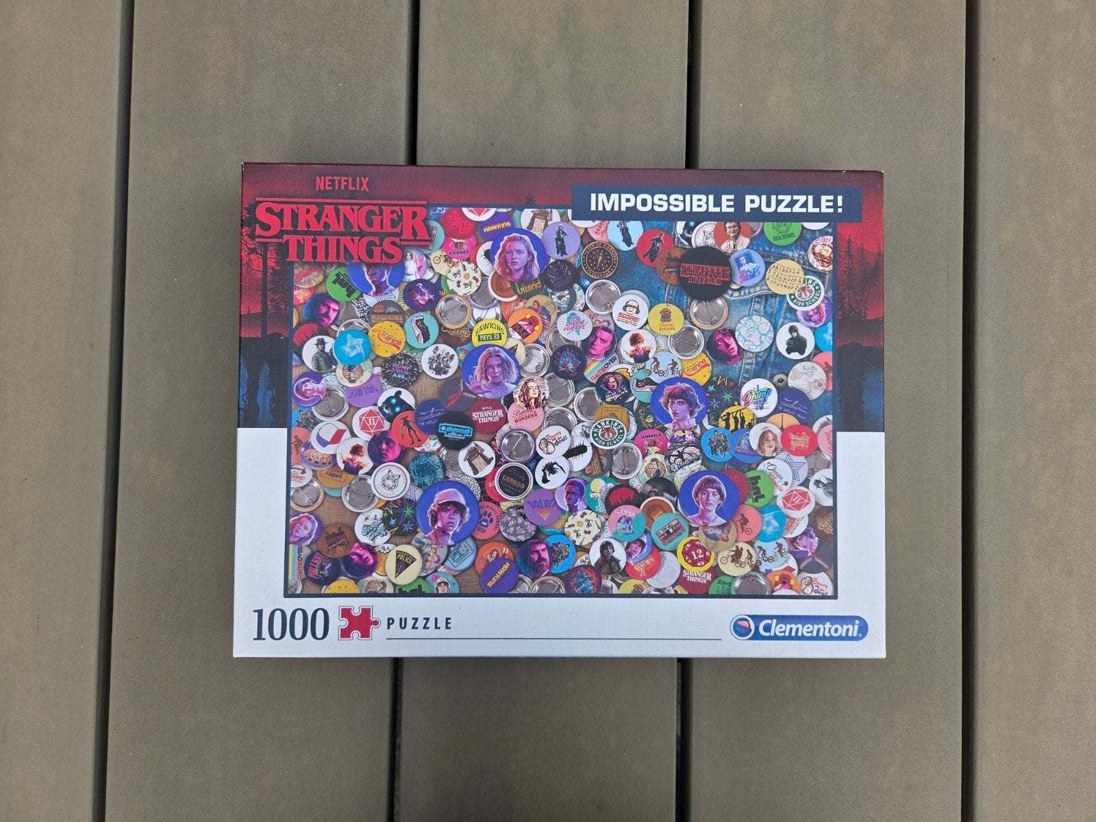 'Stranger Things Impossible Puzzel' - 1000 stukjes, Ophalen of Verzenden, 500 t/m 1500 stukjes, Zo goed als nieuw, Legpuzzel