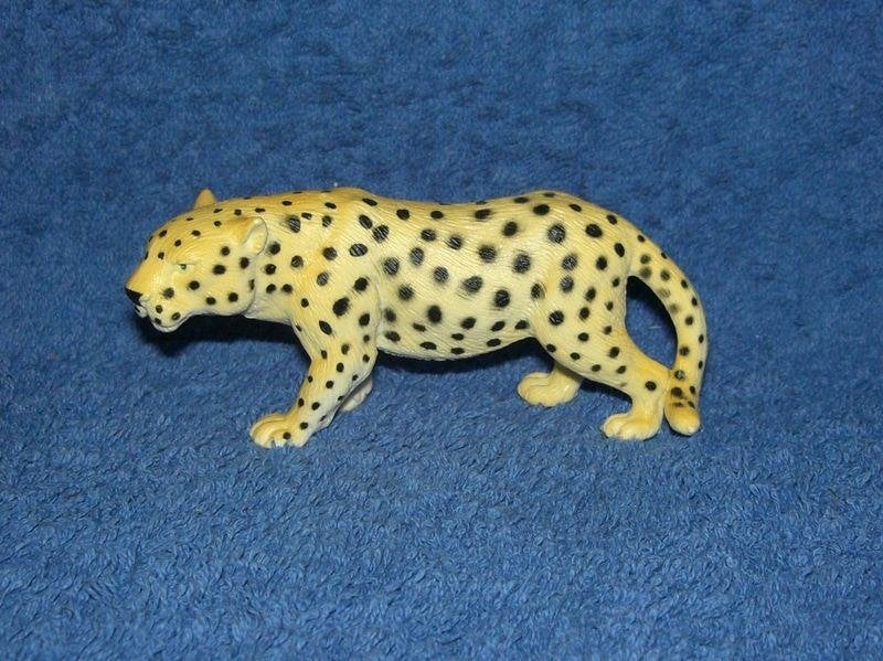 Schleich 14127 luipaard, dierfiguur vintage, Verzenden, Gebruikt, Wild dier, Beeldje of Figuurtje