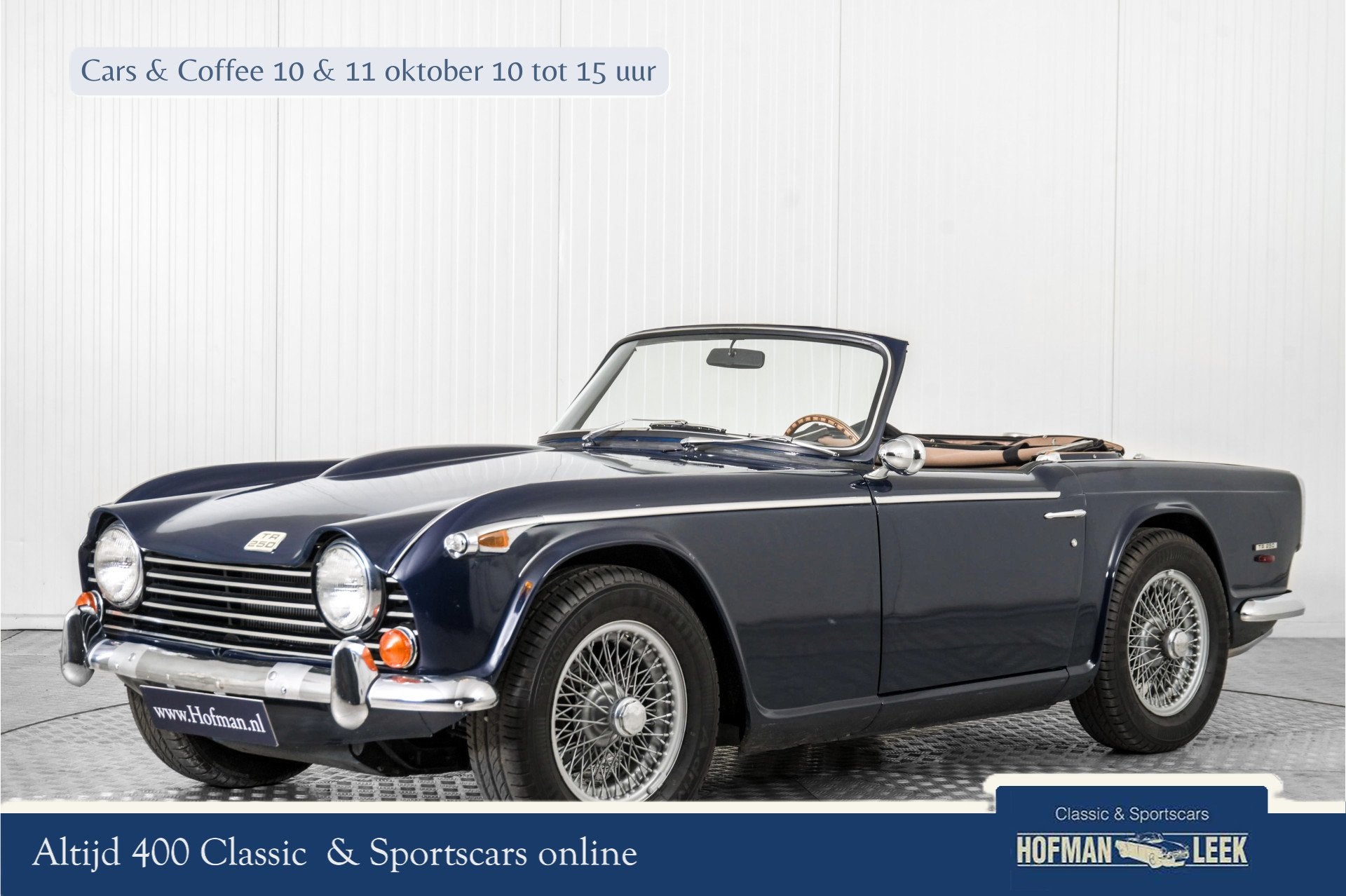 Triumph TR5 TR250 overdrive spaakwielen (bj 1968), Auto's, Gebruikt, Overige modellen, Cabriolet, Blauw