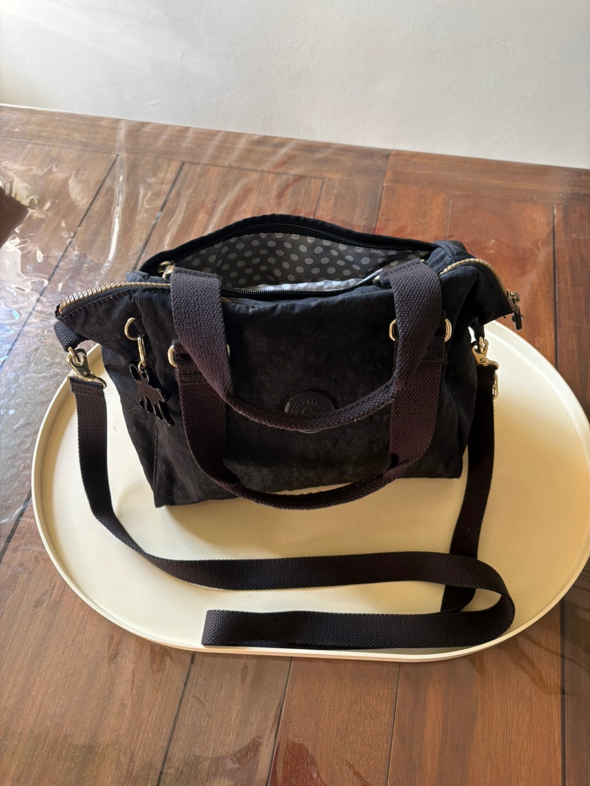 kipling tas// Schoudertas//handtas, Verzenden, Zo goed als nieuw, Zwart, Handtas