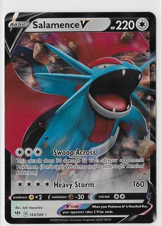 Darkness Ablaze,  Salamence [v] 143/189, Verzenden, Nieuw, Losse kaart