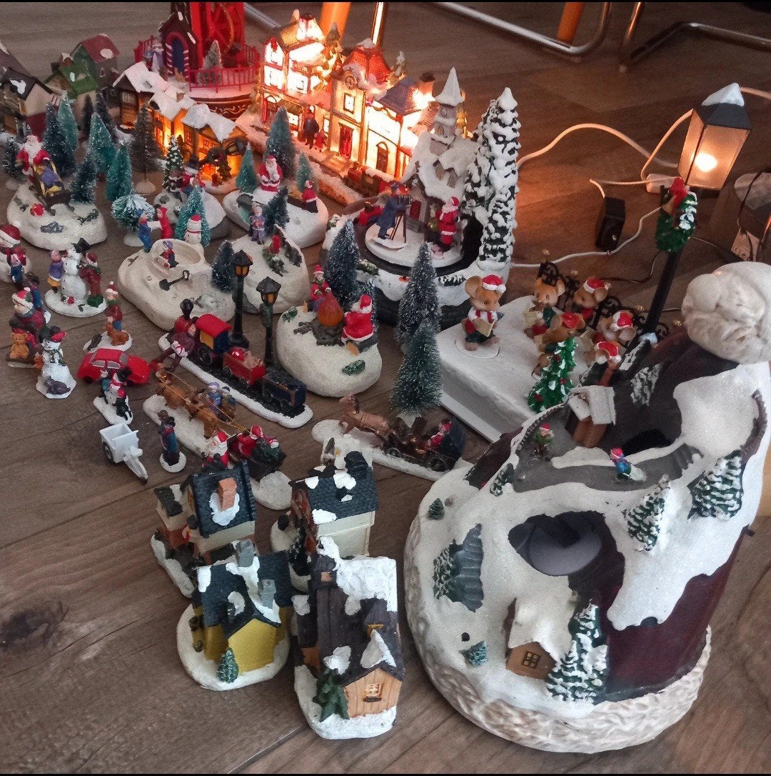 Mix Christmas village colection, Ophalen, Gebruikt