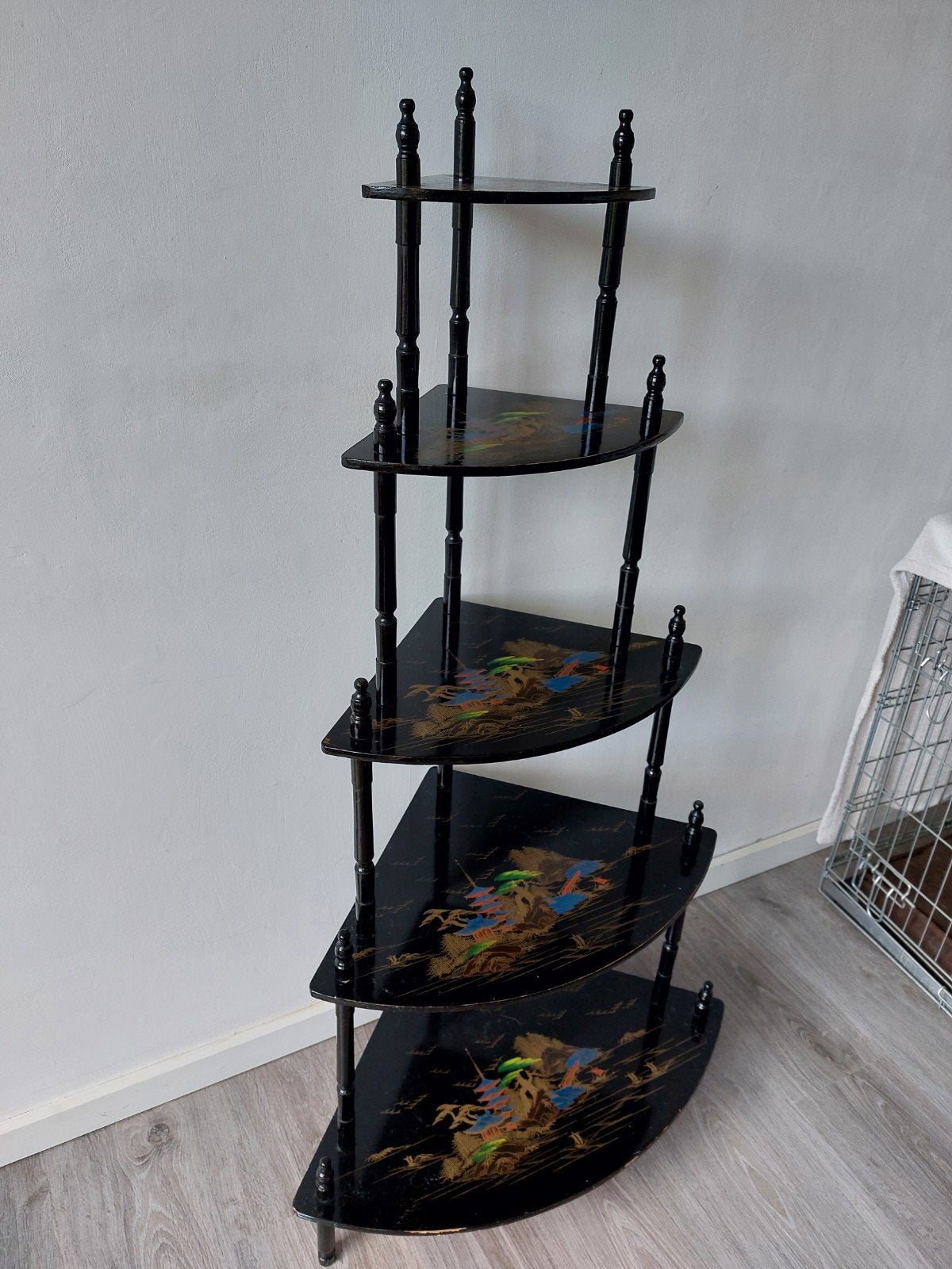Japanse etagere - Mooi sierstuk, Hout, Ophalen of Verzenden, Oosters, Gebruikt