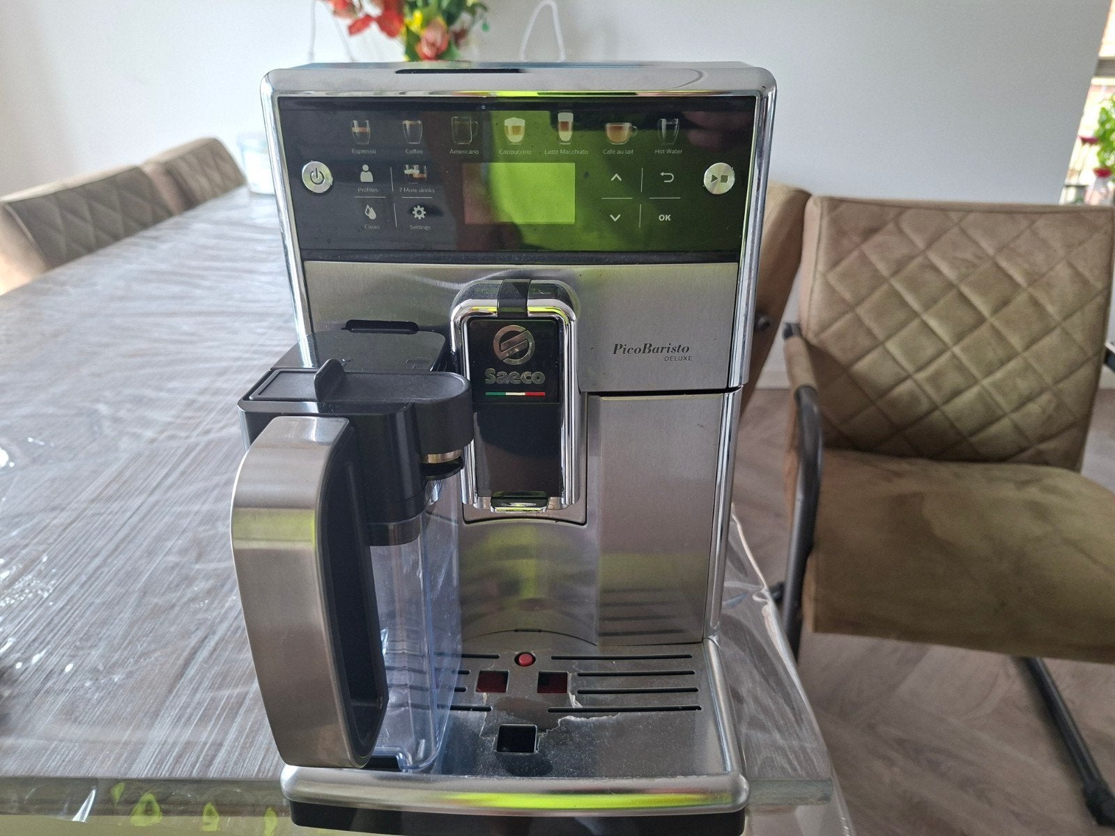 Saeco PicoBaristo Deluxe - Volautomatische Espressomachine, Afneembaar waterreservoir, Gebruikt, Koffiemachine, 1 kopje