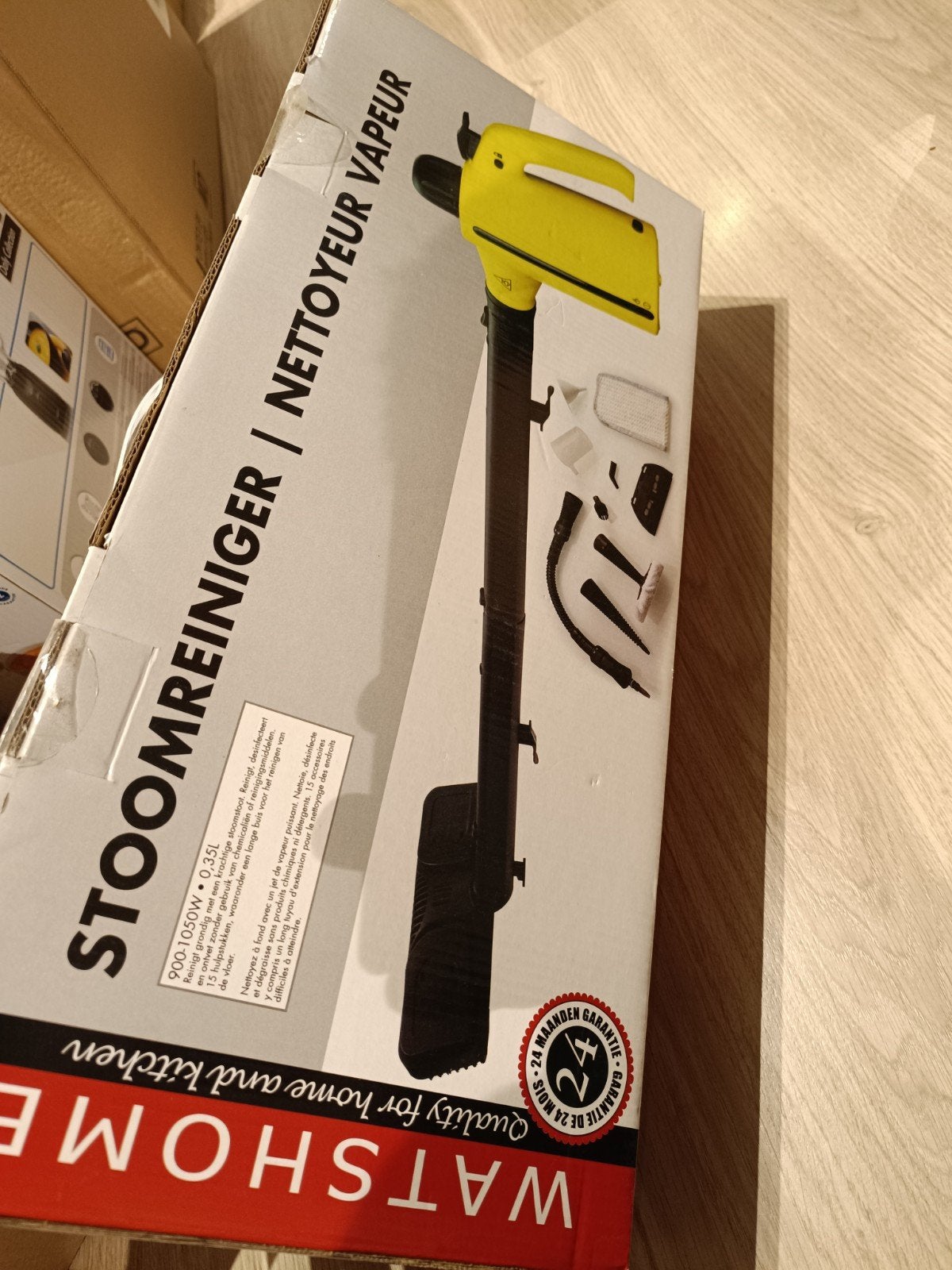 stoomreiniger watshome 1050 watt 0,35 liter nieu, Nieuw, Stoomreiniger, Ophalen of Verzenden, A