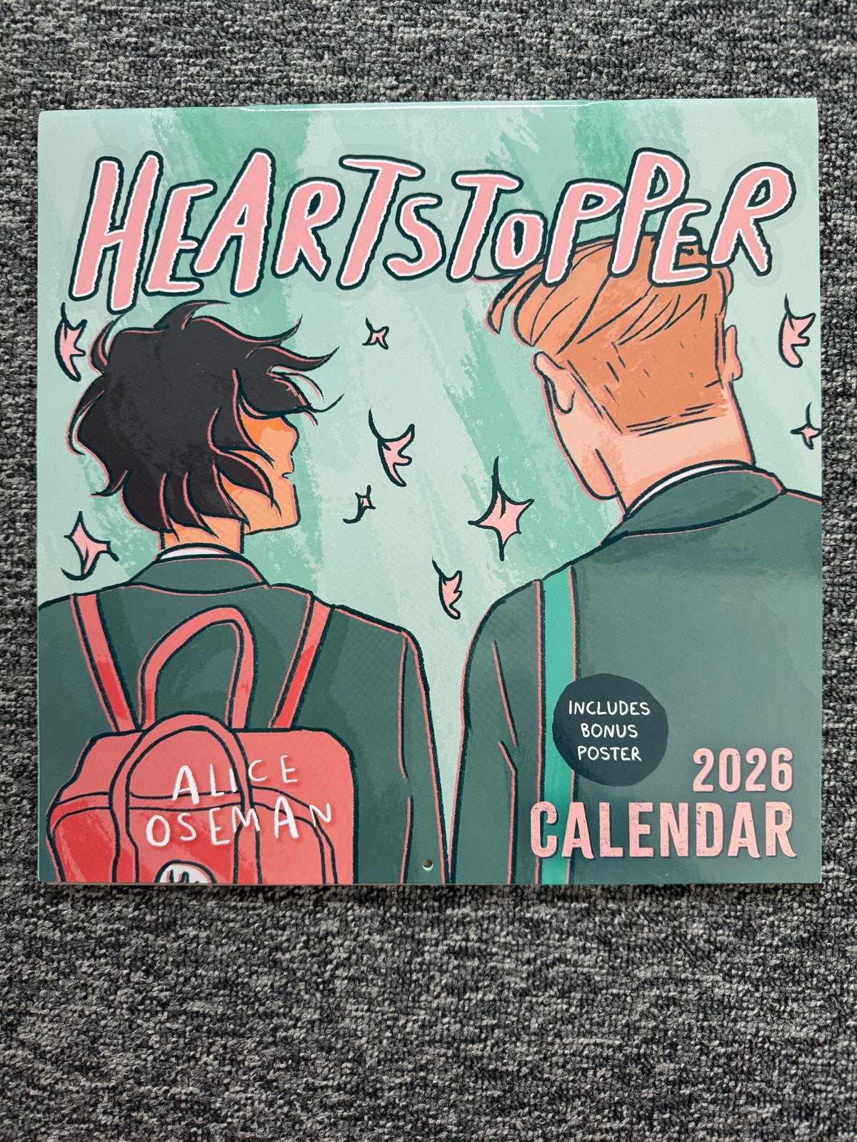 Heartstopper kalender 2026 met mooie posters, Ophalen of Verzenden, Maandkalender