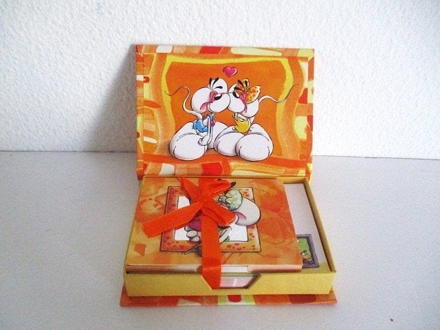 diddl schrijfblokjes+potlood+nieuw doosje lees beschrijving, Ophalen of Verzenden, Diddl, Zo goed als nieuw, Overige typen