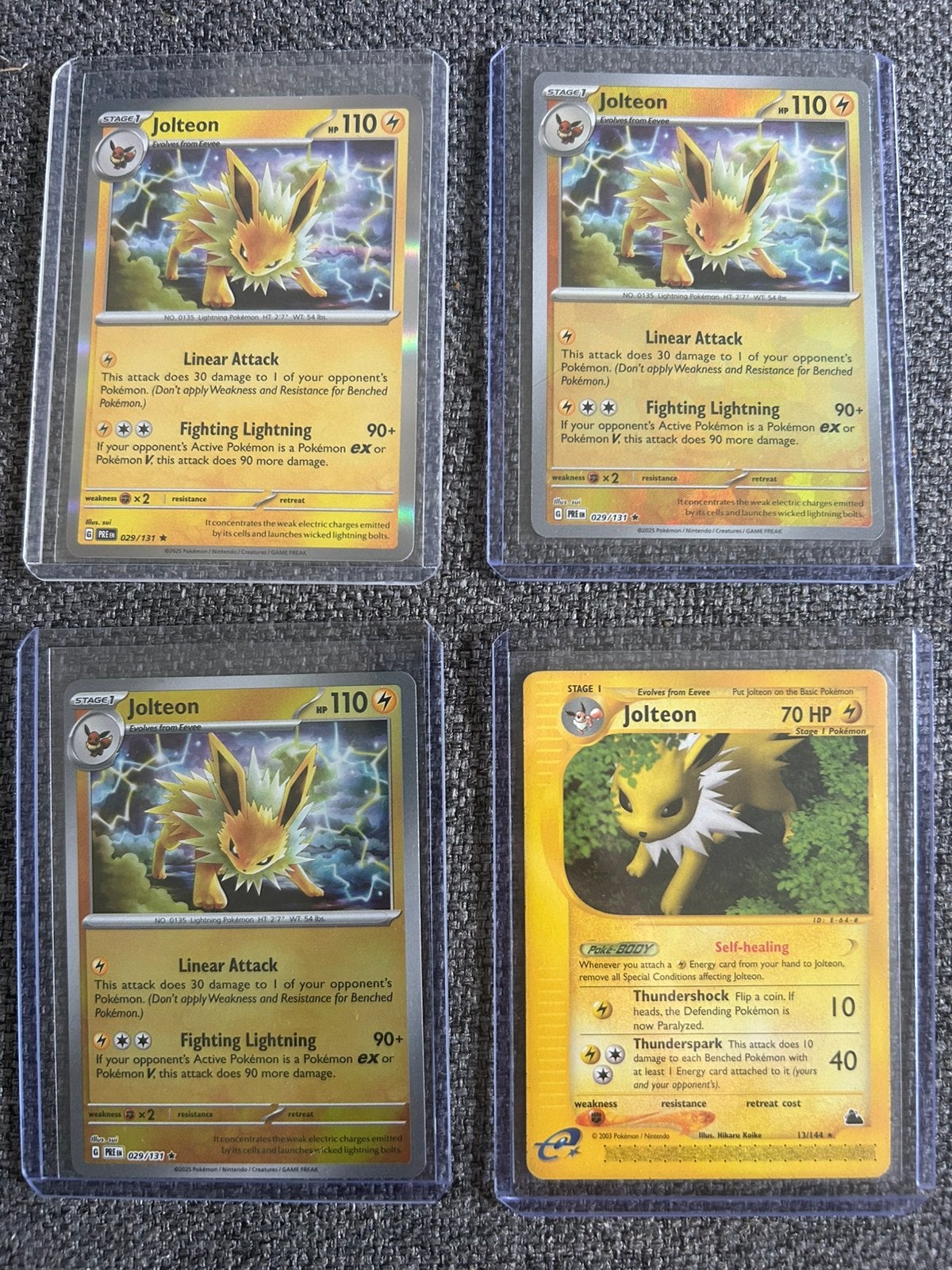 Pokémon Jolteon Lot Master Ball, Poké Ball, Holo & Skyridge, Ophalen of Verzenden, Zo goed als nieuw