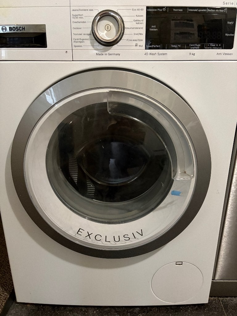 Wasmachine Bosch Exclusiv serie 8, Ophalen, 1200 tot 1600 toeren, Gebruikt, 8 tot 10 kg