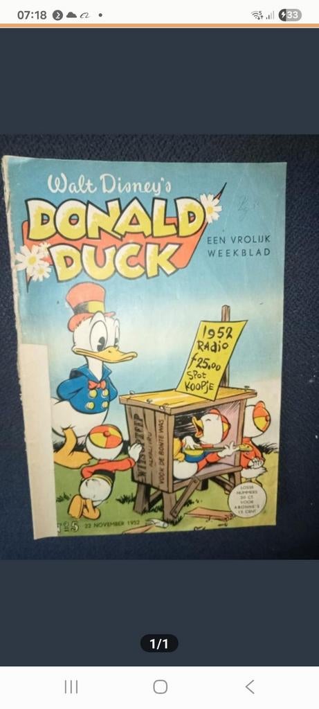 Donald Duck Weekblad 1952 nr.5, Ophalen of Verzenden, Gelezen, Walt Disney, Europa