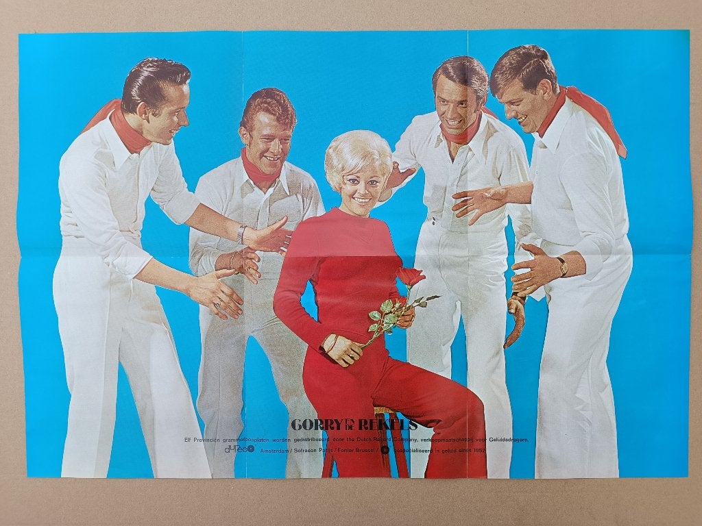 Originele Poster : Corry En De Rekels (1967), Verzenden, Gebruikt, Poster, Artwork of Schilderij