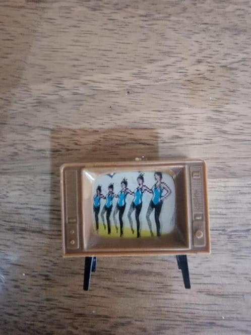 Vintage Jean W Germany Mini TV met Danseressen, Ophalen of Verzenden