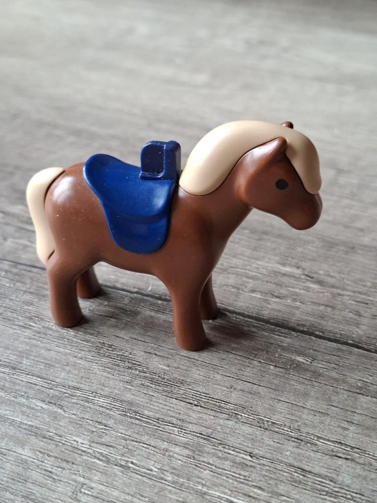 Playmobil 1.2.3. : Bruine Pony !!, Ophalen of Verzenden, Gebruikt, Los playmobil
